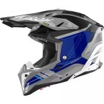 Casque cross airoh aviator 3 saber bleu brillant