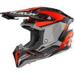 Casque cross airoh aviator 3 saber orange brillant
