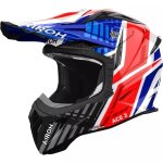 Casque cross airoh aviator ace 2 proud bleu rouge brillant