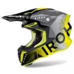 Casque cross airoh twist 2. 0 bit jaune gris noir