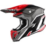 Casque cross airoh twist 2. 0 shaken rouge gloss