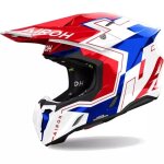Casque cross airoh twist 3 dizzy bleu rouge brillant