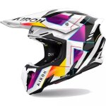Casque cross airoh twist 3 rainbow brillant