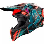 Casque cross airoh wraaap cyber orange brillant