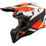 Casque cross airoh wraaap feel orange mat
