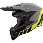 Casque cross airoh wraaap reloaded jaune mat