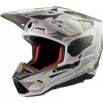 Casque cross alpinestars s - m5 mineral gris kaki brillant