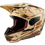 Casque cross alpinestars s - m5 mineral marron fonc marron clair mat