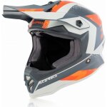 Casque cross enfant acerbis impact steel gris orange
