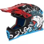 Casque cross enfant ls2 mx437 fast ii mini starmaw noir