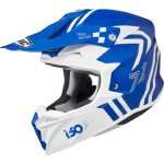 Casque cross hjc i50 hex mc2sf bleu blanc