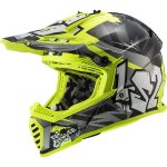 Casque cross ls2 mx437 fast evo crusher noir jaune