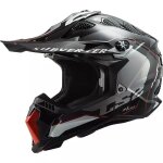 Casque cross ls2 mx700 subverter arched noir silver titanium