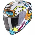 Casque enfant scorpion exo - jnr air fun blanc bleu Casque enfant scorpion exo - jnr air fun blanc bleu