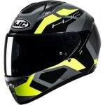 Casque hjc c10 tins mc3h jaune noir Casque hjc c10 tins mc3h jaune noir