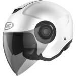 Casque hjc i40n uni semi flat blanc perl