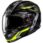 Casque hjc rpha91 carbon lagos noir jaune fluo Casque hjc rpha91 carbon lagos noir jaune fluo