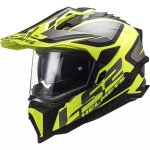 Casque ls2 mx701 explorer carbon extend noir mat h - v jaune