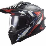 Casque ls2 mx701 explorer carbon extend rouge mat