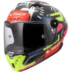 Casque ls2 ff805 thunder gp replica aldeguer 25 noir rose jaune