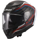 Casque ls2 ff807 dragon subic blanc bleu rouge