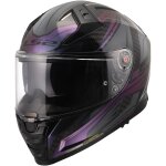 Casque ls2 ff811 vector ii carbone savage noir violet