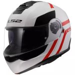 Casque ls2 ff908 strobe ii autox blanc rouge Casque ls2 ff908 strobe ii autox blanc rouge