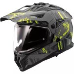 Casque ls2 mx702 pioneer ii crazy noir mat