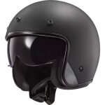 Casque ls2 of601 bob ii solid noir mat Casque ls2 of601 bob ii solid noir mat