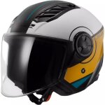 Casque ls2 of616 airflow ii cover blanc marron Casque ls2 of616 airflow ii cover blanc marron