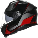 Casque modulable agv tourmodular multi mplk perception noir rouge Casque modulable agv tourmodular multi mplk perception noir rouge