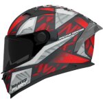 Casque mt helmets braker sv fury c5 noir gris rouge brillant Casque mt helmets braker sv fury c5 noir gris rouge brillant