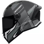 Casque mt helmets stinger 2 tron b12 noir gris brillant Casque mt helmets stinger 2 tron b12 noir gris brillant