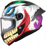 Casque mt helmets targo s joke a5 blanc rouge violet brillant Casque mt helmets targo s joke a5 blanc rouge violet brillant