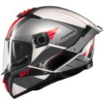 Casque mt helmets thunder 4 sv freeway a5 blanc gris brillant Casque mt helmets thunder 4 sv freeway a5 blanc gris brillant