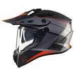 Casque mt helmets track sv aries c4 noir gris rouge mat