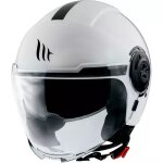 Casque mt helmets viale sv s solid a0 blanc brillant Casque mt helmets viale sv s solid a0 blanc brillant