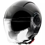 Casque mt helmets viale sv s solid a1 noir brillant Casque mt helmets viale sv s solid a1 noir brillant
