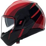 Casque nolan n120 - 1 fluente rouge noir