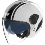 Casque nolan n20 - 2 visor dolce vita blanc noir