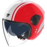 Casque nolan n20 - 2 visor dolce vita rouge blanc