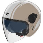 Casque nolan n20 - 2 visor dolce vita sable blanc