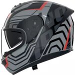 Casque nolan n60 - 6 eclettico noir gris rouge