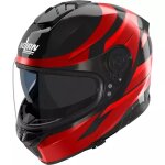 Casque nolan n80 - 8 fervo 355 noir rouge