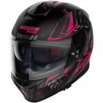 Casque nolan n80 - 8 turbolence n - com 79 noir rose