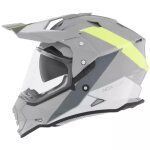 Casque nox n312 block gris nardo jaune Casque nox n312 block gris nardo jaune
