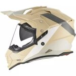 Casque nox n312 block sable mat blanc Casque nox n312 block sable mat blanc