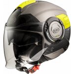 Casque premier cool ds y 17 bm noir gris jaune mat