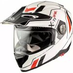 Casque premier x - trail xt 2 blanc noir rouge Casque premier x - trail xt 2 blanc noir rouge