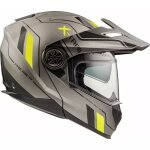 Casque premier x - trail xt y bm gris noir jaune mat Casque premier x - trail xt y bm gris noir jaune mat